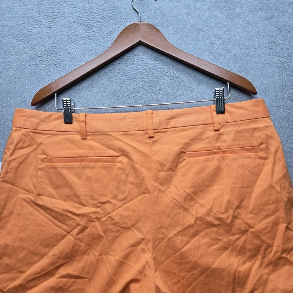 Michael Kors Women Shorts 16 Orange Chino Twill 5